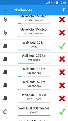 Zeopoxa Pedometer android App screenshot 3