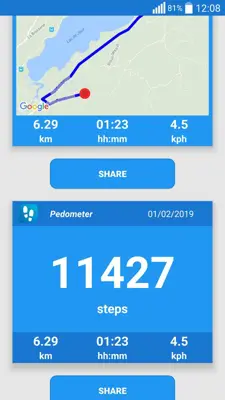 Zeopoxa Pedometer android App screenshot 6